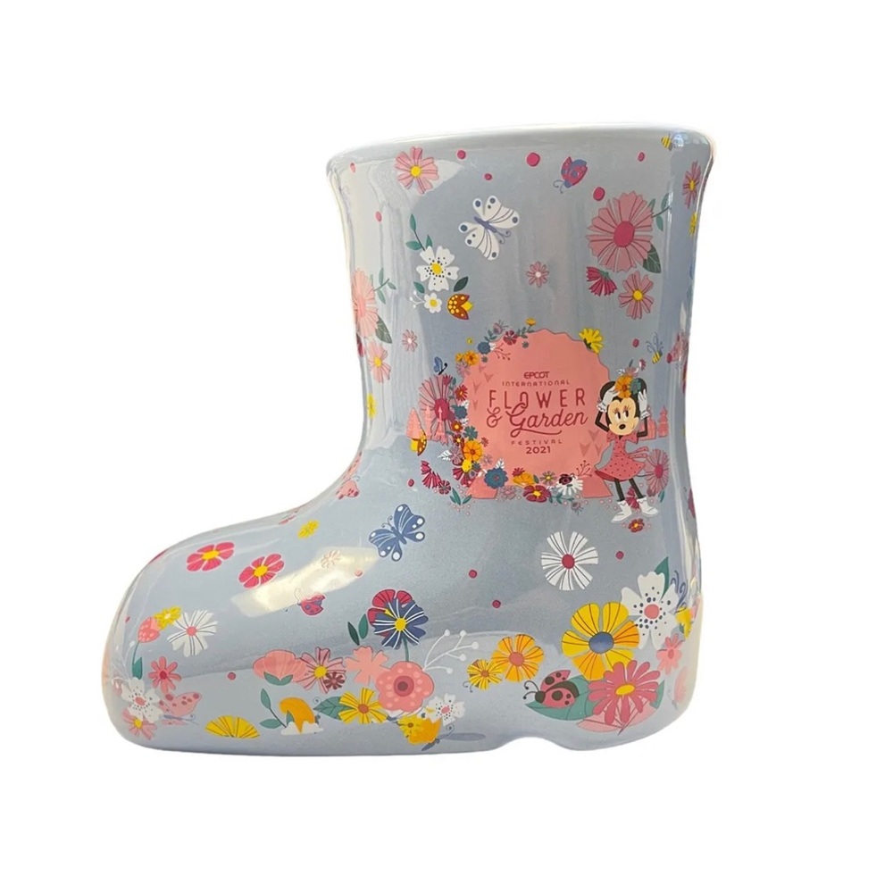 Epcot 2021 Flower & Garden Festival Rain Boot Flower Pot Planter NEW